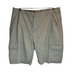REI Sahara Cargo Hiking Shorts Khaki Tan‎ Size 16 Nylon Utility (M738)